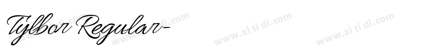 Tylbor Regular字体转换 Tylbor Regular字体转换